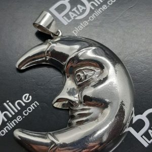Colgante de Plata Luna 47mm x 47mm.