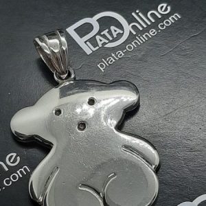 Colgante de plata. Oso 30mm x 35mm.