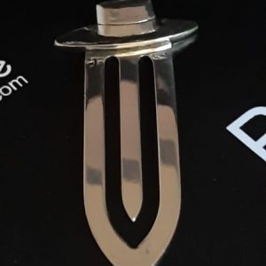 Marca páginas de Plata. Sombrero cordobés. 23mm x 48mm.