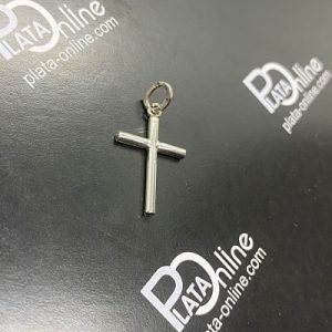 Colgante de plata. Cruz minimalista 14mm x 19mm.