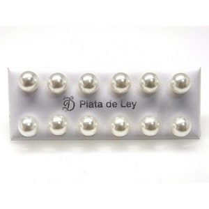 Pendientes de Bola PERLA 7mm.