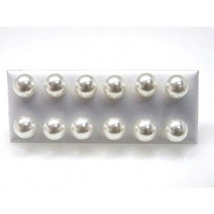 Pendientes de Bola PERLA 8mm.