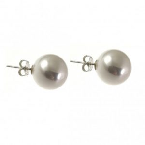 Pendientes de Bola PERLA 12mm.