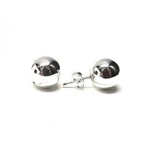 Pendientes de plata. Bola de plata 10mm.