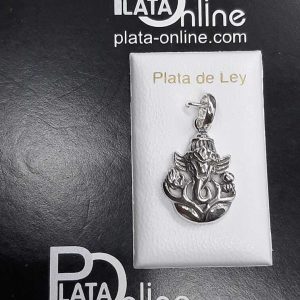 Colgante de plata Dios Indú GANESHA 1,3mm x 1,6mm y 4mm