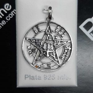 Colgante de plata TETRAGRAMATÓN 2,5cm