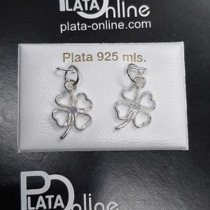 Colgante de plata TREBOL 1,0cm x 1,3cm