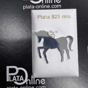 Colgante de plata UNICORNIO 2,3cm x 2,5cm